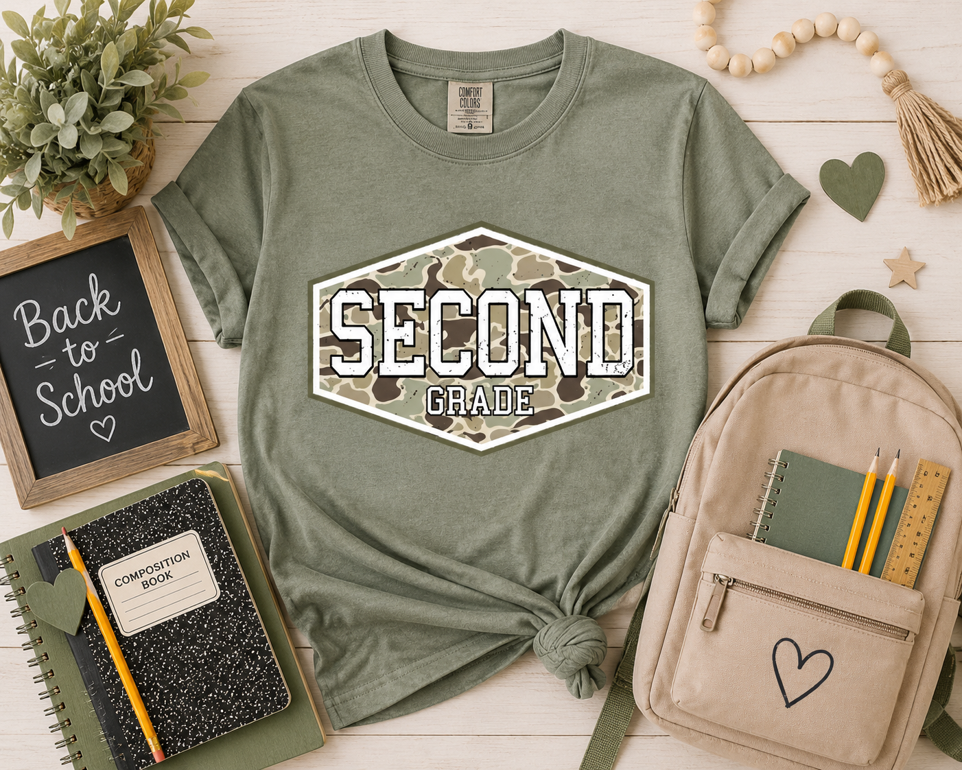 Camo Grade- Level Tees ✏️📚