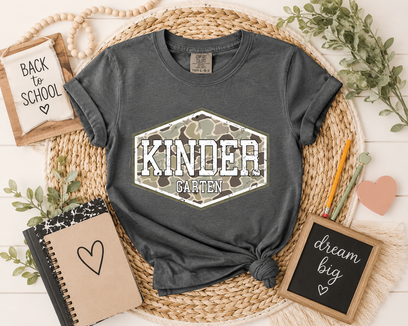 Camo Grade- Level Tees ✏️📚