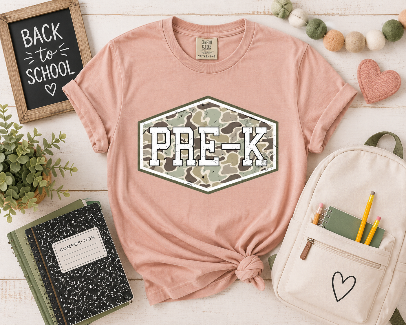 Camo Grade- Level Tees ✏️📚